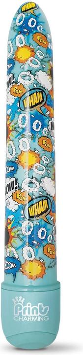 Global Novelties Prints Charming Pop Tease 7" Classic Vibe, Wham, Blue w/Storage Bag