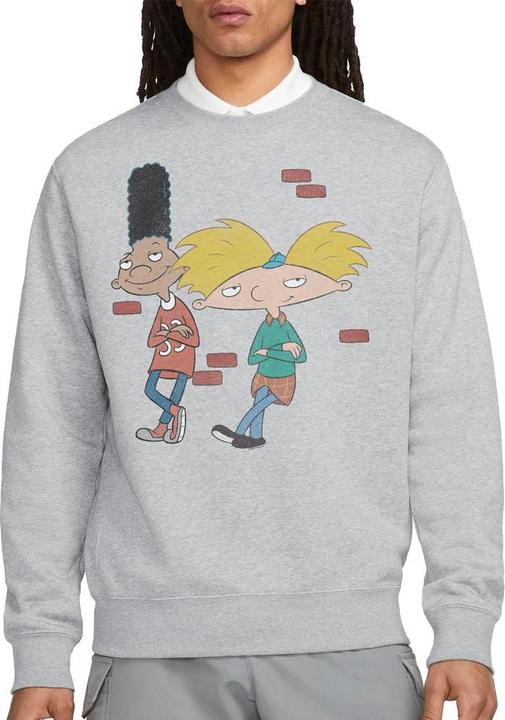 Actual product image Hey Arnold! Unisex Adult Leaning Arnold & Gerald Sweatshirt (L)