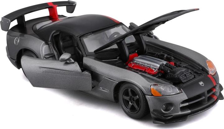 Actual product image Bburago 18/22114 Diecast 1:24 Official Dodge Viper SRT 10 ACR Gray with Red Details for 3+ Years (18