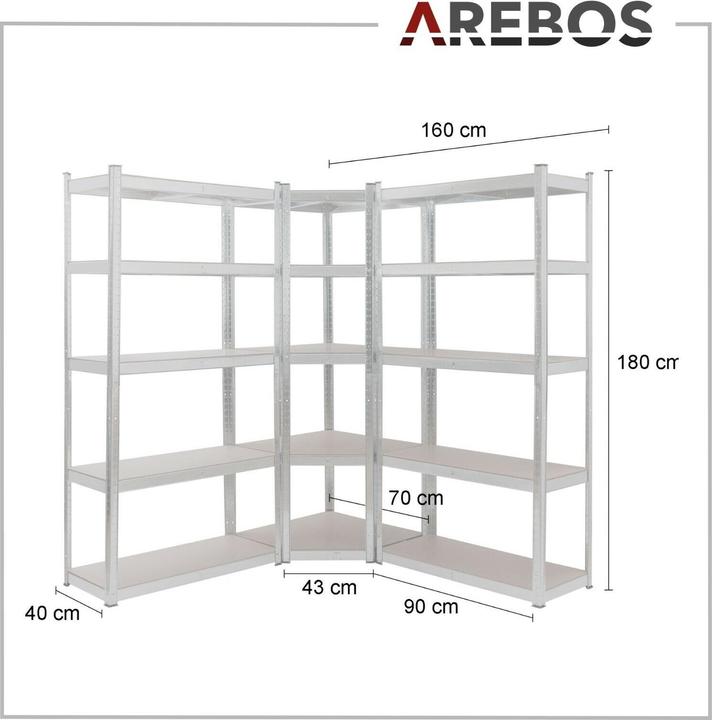 Produktbild Arebos Schwerlastregal
