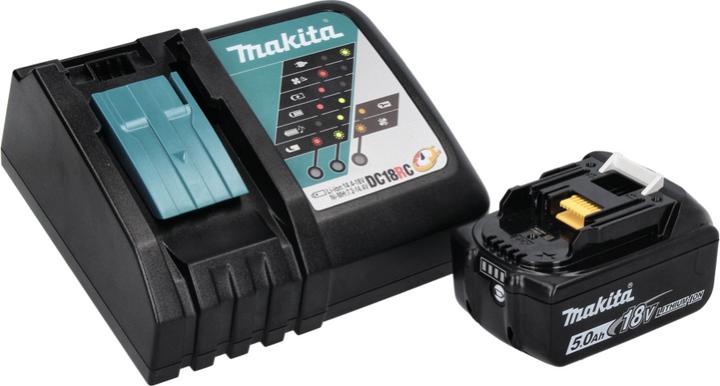 Produktbild Makita DGA 452 RT1J Akku Winkelschleifer 18 V 115 mm + 1x Akku 5,0 Ah + Ladegerät + Makpac (115 mm)