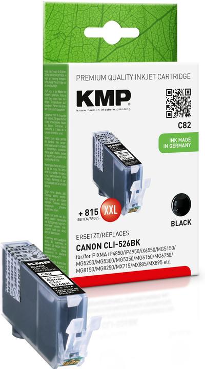Immagine prodotto KMP C82 Cartuccia d'inchiostro compatibile con Canon CLI-526 BK (FC)