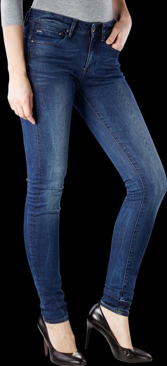 Produktbild G-Star Midge Zip Mid Skinny Jeans dark aged (W28/L30)