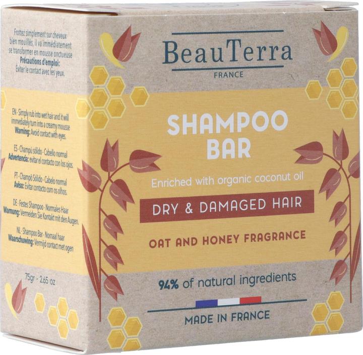 BeauTerra Shampoo Solide trockenes & beschädigtes Haar (Festes Shampoo)