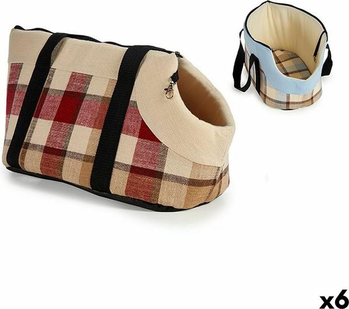 Produktbild Mascow Tasche für Haustiere Kariert 28 x 39 x 40 cm (6 Stück) (Katze, Hund)