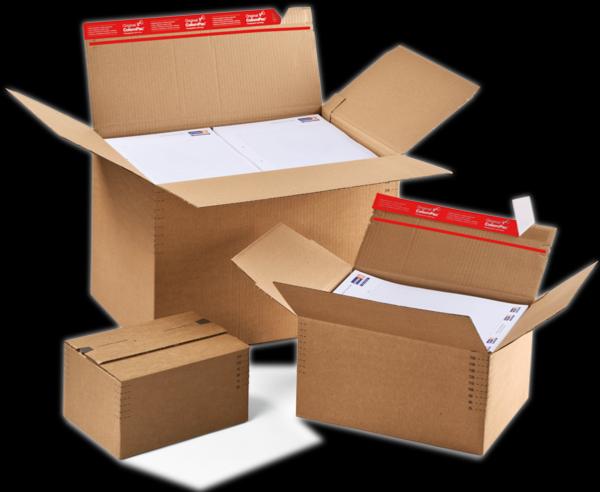 Image du produit Colompac 10 cartons d'expédition ® Cartons à fond éclair 23,8 x 17,0 x 6,0 - 13,0 cm (10 x)