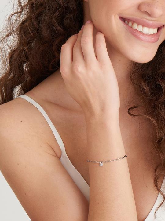 Produktbild Ania Haie Silver Chunky Padlock Armband (18.50 cm, 925er Silber)