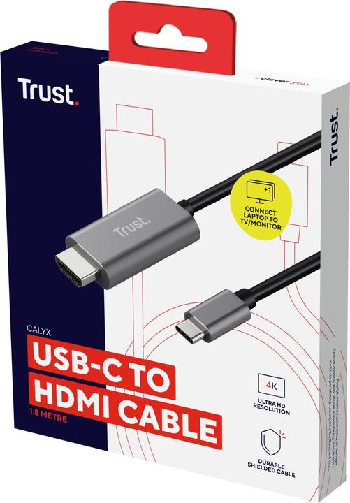 Immagine prodotto Trust Cavo di collegamento USB-C (1x spina USB-C (1.80 m, USB tipo C, HDMI)