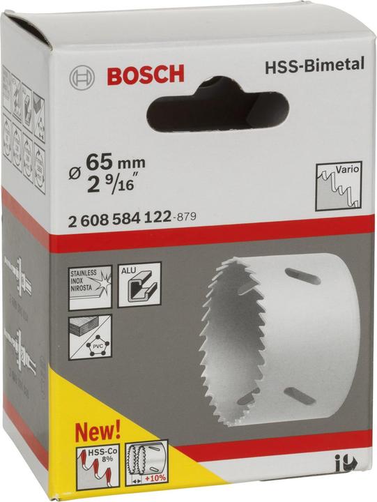 Actual product image Bosch Professional Zubehör Hole saw HSS bimetal for standard adapter, 65 mm, 2 9/16-in. (65 mm)