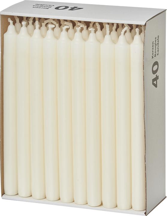 Actual product image Balthasar Rod candle écru 40 pieces (40 pcs.)
