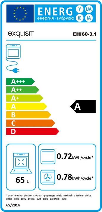 Energie-Label Exquisit EHI 60-3