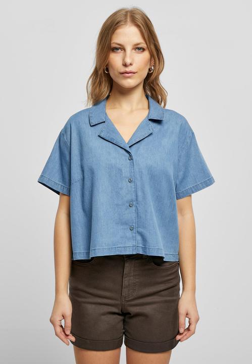 Produktbild Urban Classics Ladies Light Denim Resort Shirt (3XL)