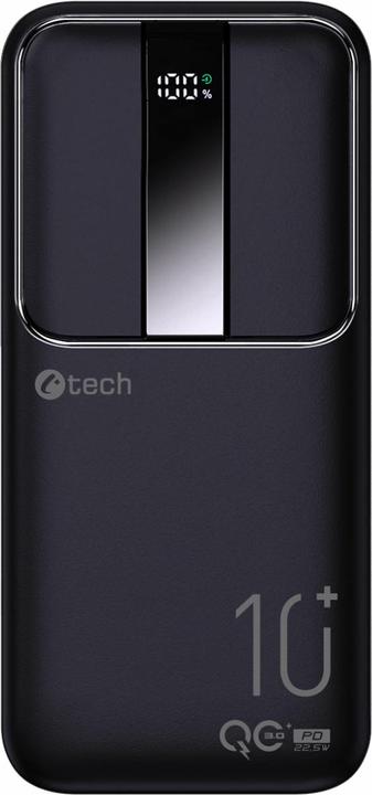 Immagine prodotto C-Tech Powerbanka, Li-Pol,, USB-C/USB-A/micro USB (10000 mAh, 22.50 W)