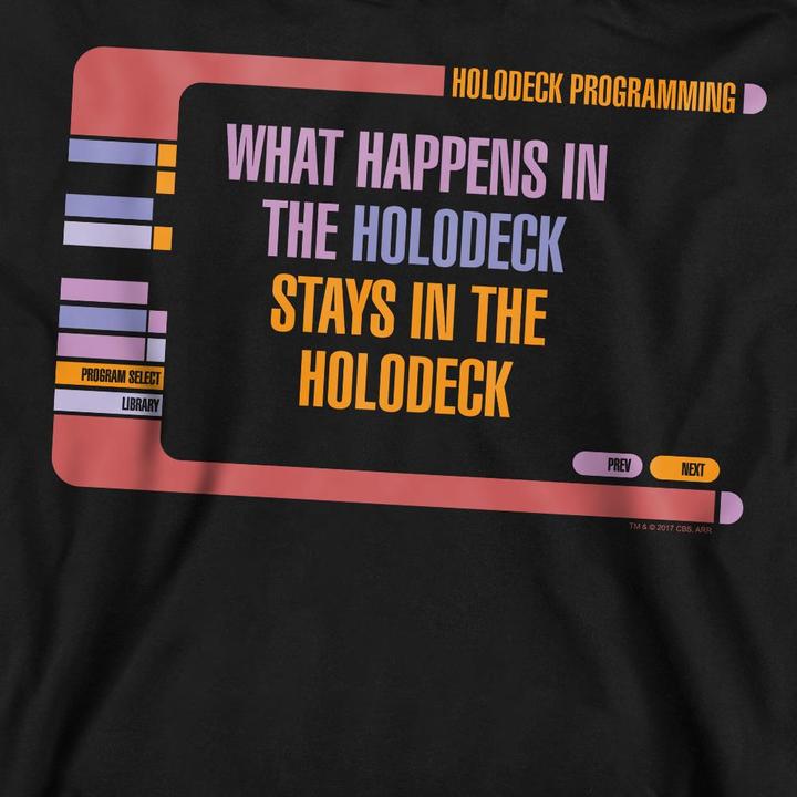 Actual product image Unisex Adult Holodeck Secrets Sweatshirt (S)