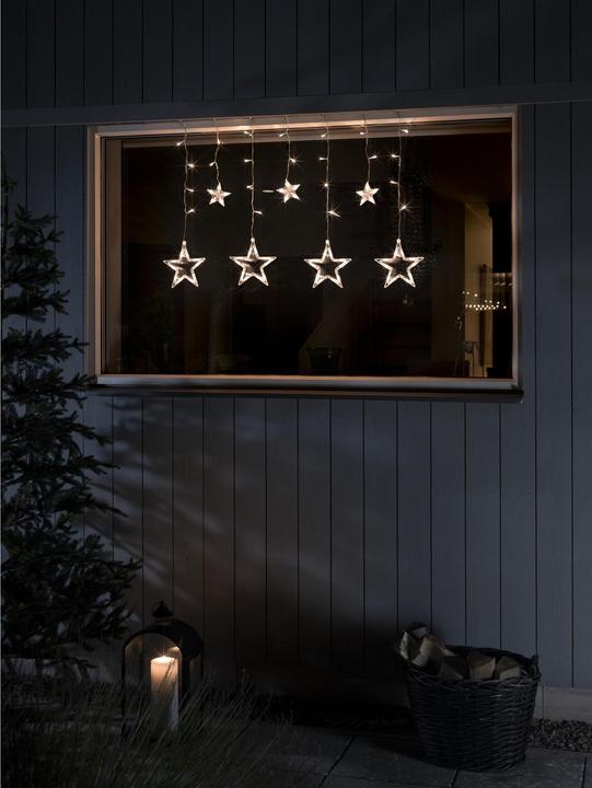 Actual product image Konstsmide LED solar star light curtain (5.90 m)