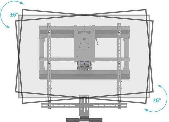 Actual product image myWall My Wall HP55AL TV wall mount 101.6 cm (40") - 165.1 cm (65") (Wall, 65", 25 kg)