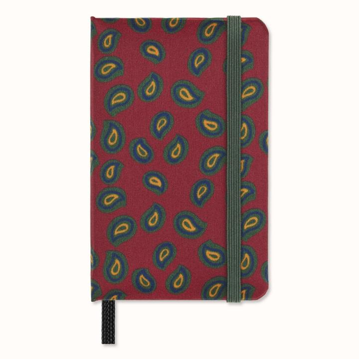 Actual product image Moleskine Silk notebook, XS, blank, hard cover, Bordeaux (Plain, Hardcover)
