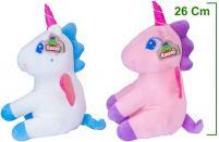 Maro Kawaii Plüsch-Einhorn sitzend 2-fach sortiert 26cm (26 cm)