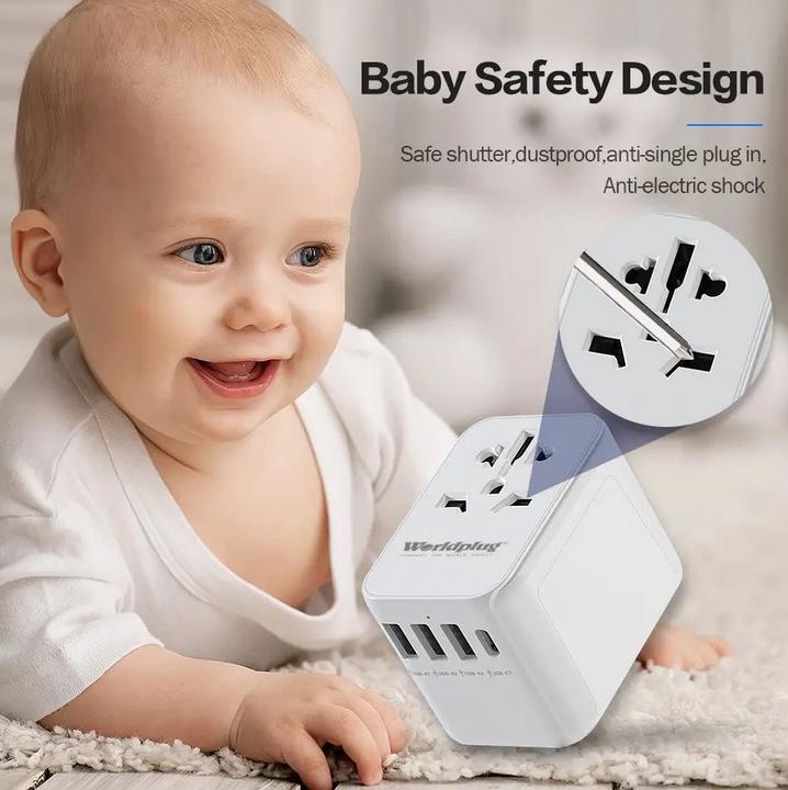 Actual product image Worldplug Multiplug adapter