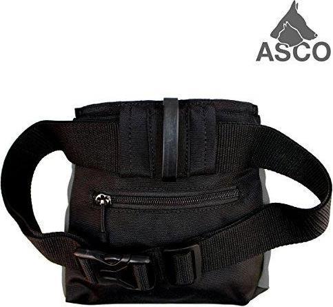 Immagine prodotto Asco Sacchetto per cibo per cani con chiusura a scatto con una mano AC61TB, nero
