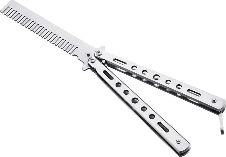 Image du produit JTI Peigne à cheveux, couteau papillon - Argent