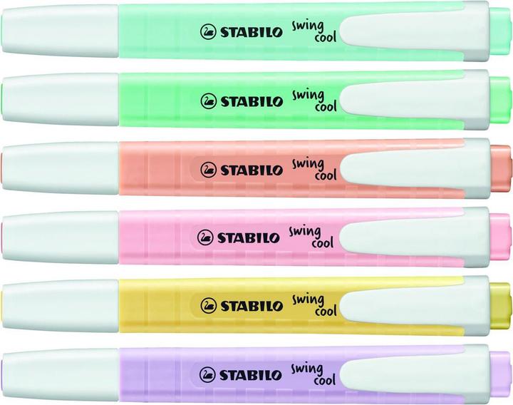 Image du produit STABILO Surligneur swing cool Pastel (Tons pastel, 4 mm, 6 x)
