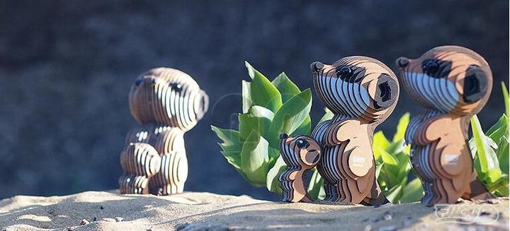Produktbild Eugy Erdmännchen - 3D Karton Figuren Modellbausatz