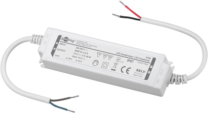 Produktbild Goobay LED-Trafo 12 V DC, 60 W, IP67