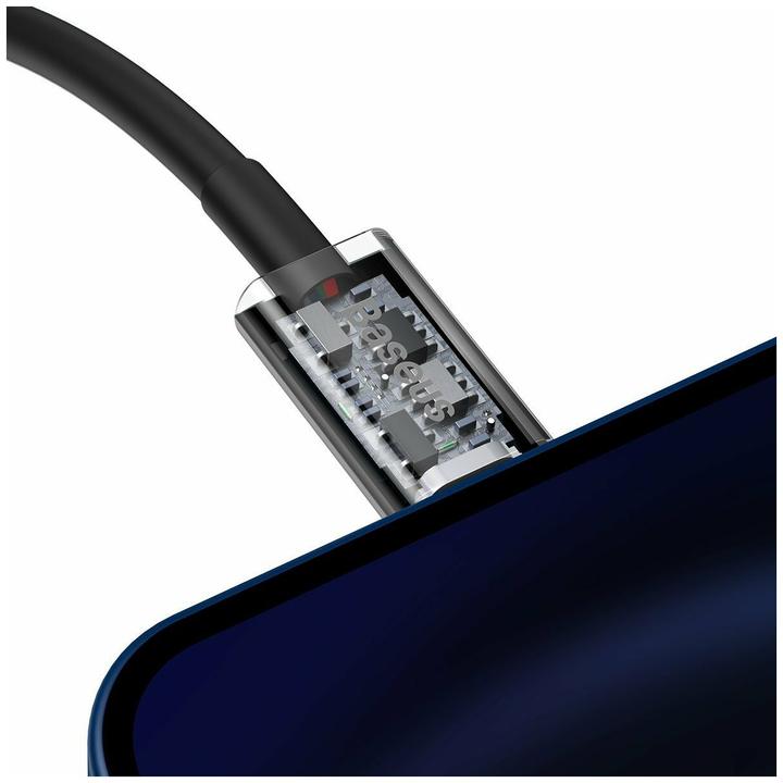 Actual product image Baseus Superior Series Cable USB-C to iP, 20W, PD, 1m (black) (1 m, USB 3.0)