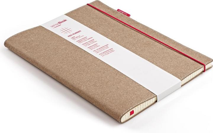 Actual product image Transotype senseBook Red Rubber (A4, Checked, Hardcover)