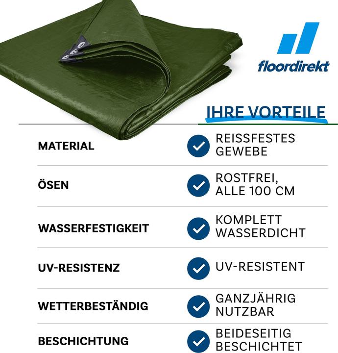 Actual product image Floordirekt Tarpaulin 80 g/m² (2 x 3 m)