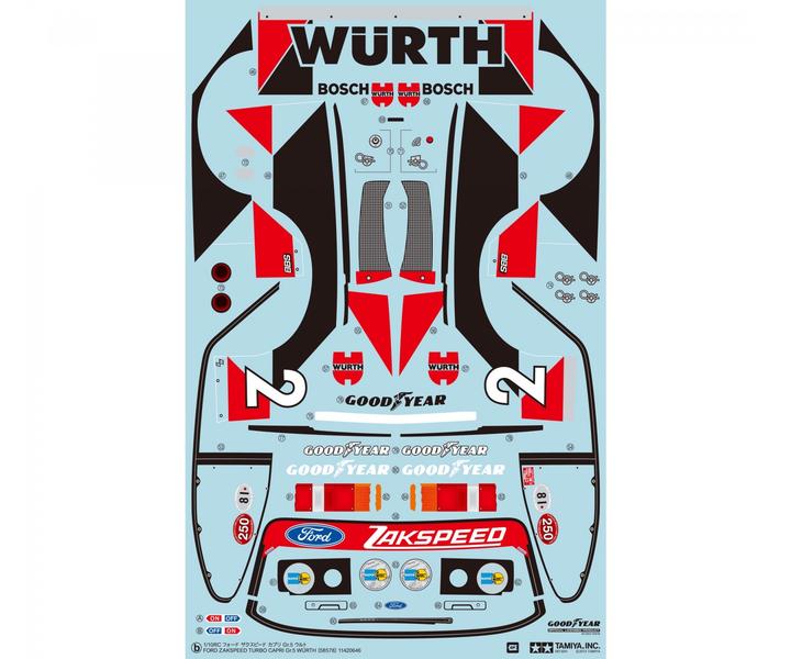 Produktbild Tamiya Ford Capri Zakspeed (Kit)
