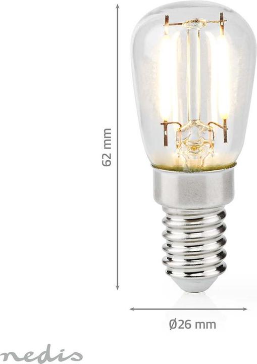 Actual product image Nedis Fridge lamp | LED | E14 | 2 W | T26 (E14, 2 W, 150 lm, 1 x, G)