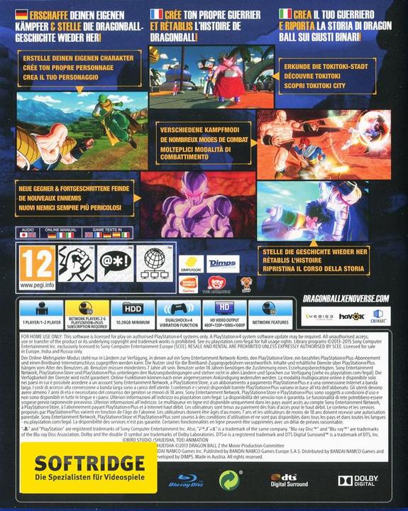 Produktbild Bandai Namco Dragonball: Xenoverse (PS4, Multilingual)