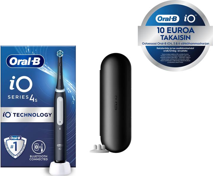 Produktbild Oral-B iO 4S Erwachsener Vibrierende Zahnbürste Schwarz (Oszillierende Zahnbürste)