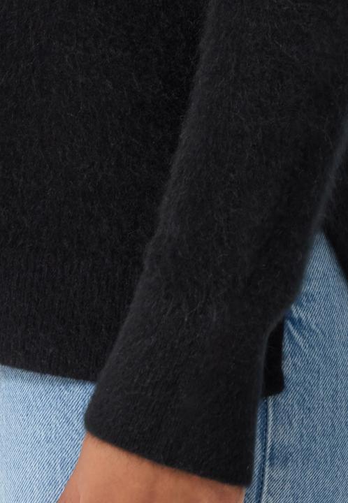 Produktbild Cash-Mere Brushed Kaschmir Rundhals Pullover mit Seitenschlitzen (XS)