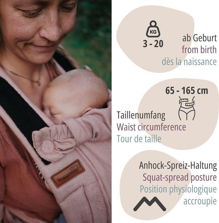 Actual product image Hoppediz Bondolino b.pure baby carrier