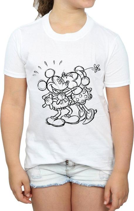Immagine prodotto Disney Mickey And Minnie Mouse Kiss Sketch Maglietta Ragazze (116)