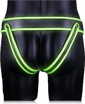 Image du produit Ouch! Striped Jock Strap - GitD/Black - S/M (S/M)