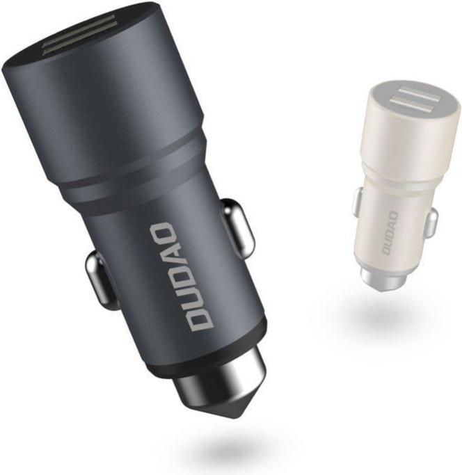 Actual product image Dudao car charger 2x USB 3.1A gray (R5 gray)