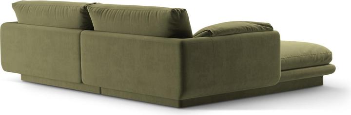 Actual product image Micadoni Velvet Right Corner Sofa, "Torino", 3 Seats, 220x170x83 Made in Europe (Corner sofa)
