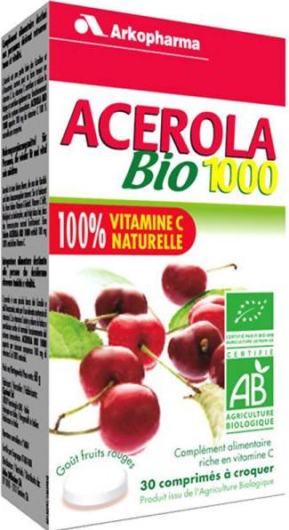 Image du produit Arkopharma Arkovital Bio Acerola Kautabletten 1000mg (60 pièce(s), Cachets, 191 g)