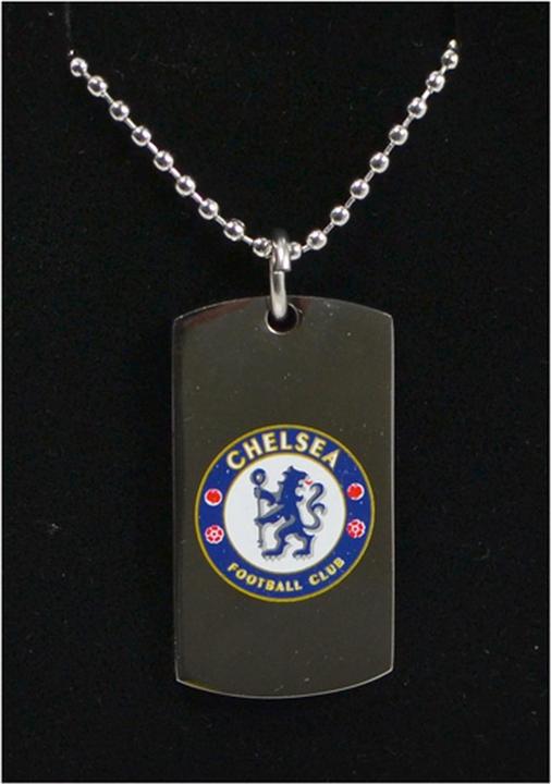 Image du produit Chelsea FC - Plaque militaire et chaîne (100% argent)