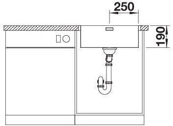 Produktbild Blanco Claron 500-IF/A (Aufsatzspülbecken, 56 cm, 51 cm)