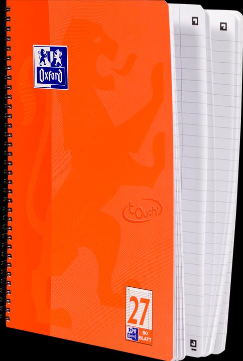 Actual product image Oxford College notepad Touch (A4+, Lined, Hardcover)