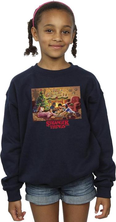 Actual product image Netflix Girls Stranger Things Christmas Gathering Sweatshirt (152, 158)