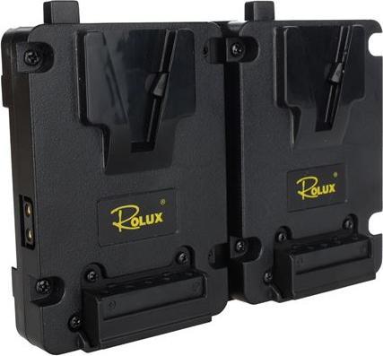 Image du produit Rolux Duo Mini V-Mount Support de batterie RL-AC16S (1 pcs, Piles rechargeables + chargeur)