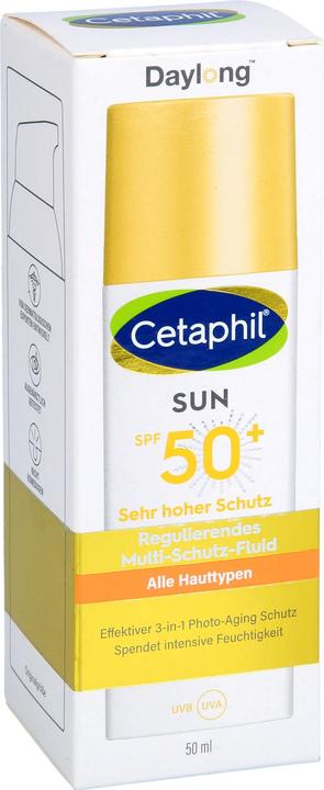 Actual product image Daylong Cetaphil sun SPF 50+ Multi-Protection Fluid Face, 50 ml Lotion (Sun lotion, SPF 50+, 50 ml)