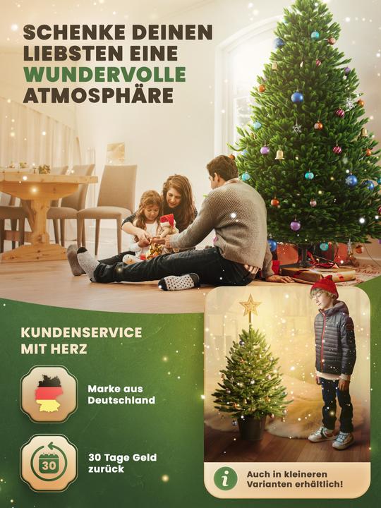 Actual product image Artitree Christmas tree 150 cm with FSC wooden stand (150 cm)