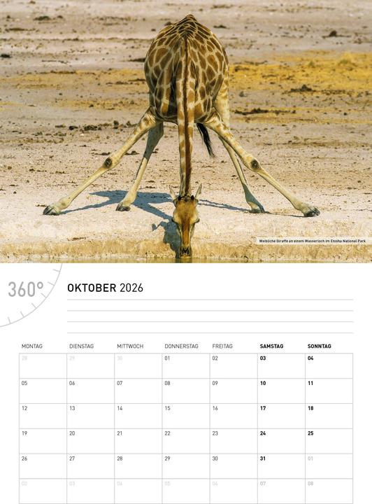 Actual product image NamibiaBrochure calendar2026 (German)